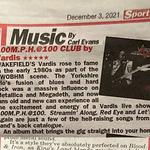 Daily Sport-Vardis-100mph@100club album review by Carl Evans